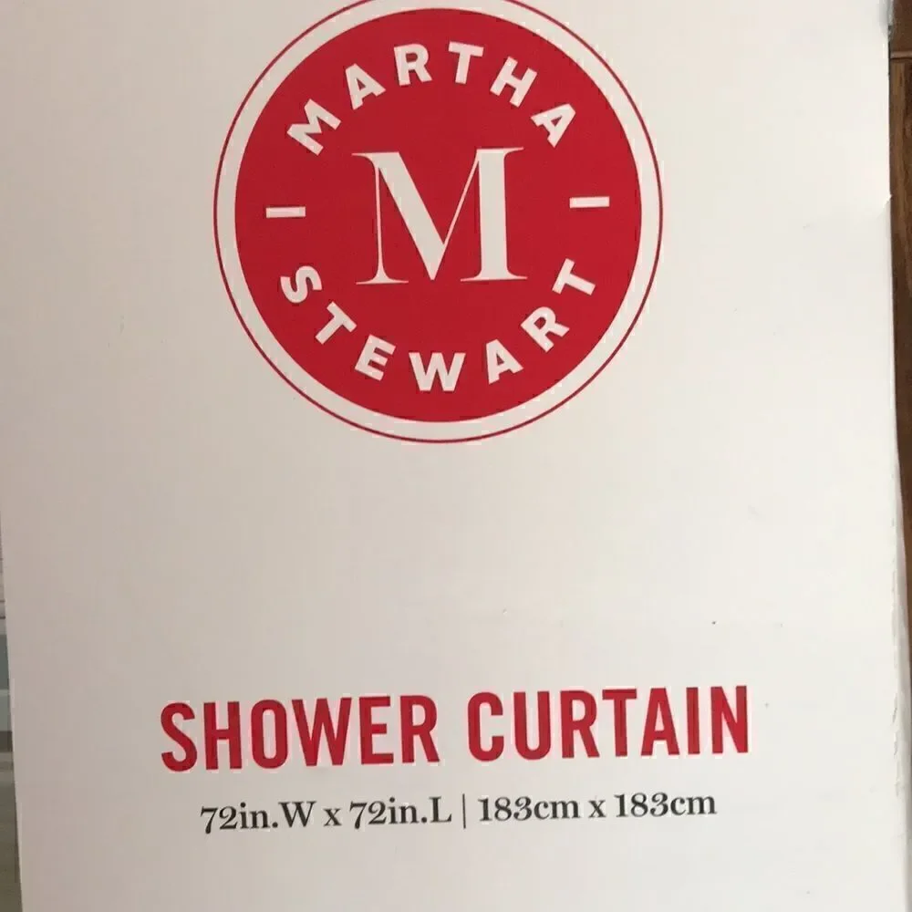NEW Martha Stewart Shower Curtain